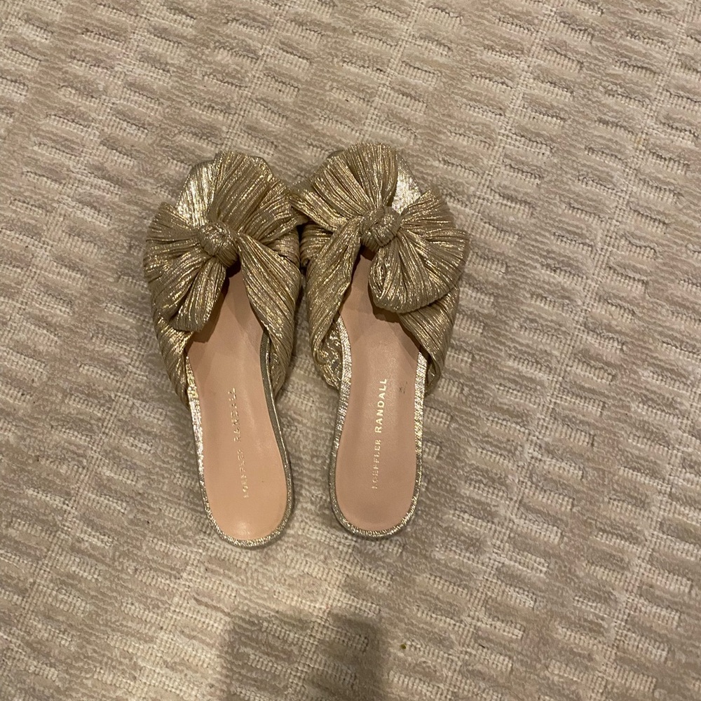 Loeffler Randall Daphne, champagne, size 7